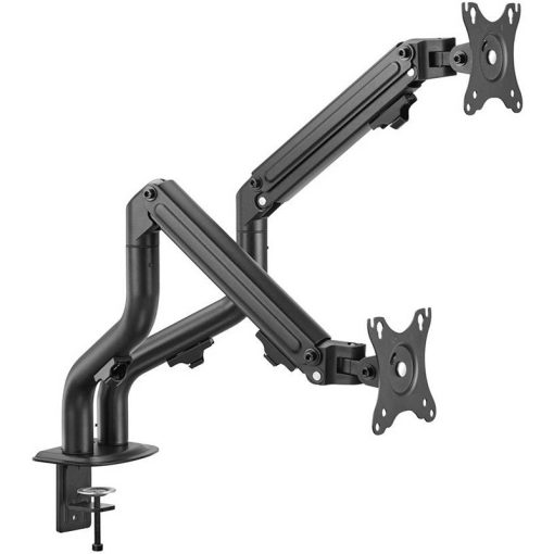 Twisted Minds TM-71-C012 Mechanical Shock Absorber Flat Screen Dual Monitor Arm – Fits 17" to 32" Screens, Supports 2 x 8KG