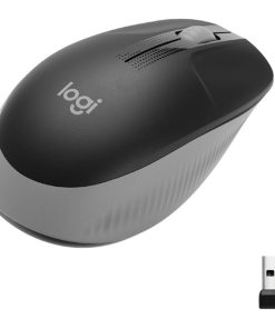Logitech M190 Mid Grey Wireless Mice ergonomic full size design
