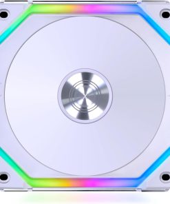 Lian Li UNI Fan SL120 V2 RGB – White Single Fan, Includes Controller, Addressable RGB PWM, Daisy Chainable, High Performance, 29.2 dBA (Model UF-SL120V2-1W)