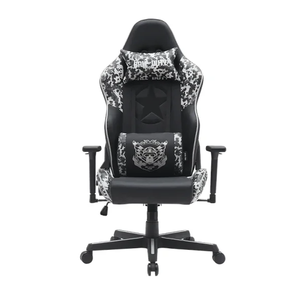 GAMEON Call of Duty (COD) Gaming Chair with 4D Adjustable Armrests & Metal Base, Grey/Black – Ergonomic Design for Ultimate Comfort – Model CODGB01