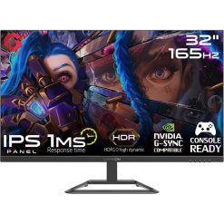 GAMEON GOP32QHD165IPS Monitor with 32-inch QHD IPS Display