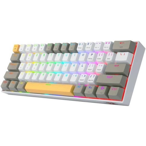 Redragon K530 Draconic RGB Pro 60% Wireless 2.4GHz / Bluetooth / Wired 3-Mode 61 Keys Compact Mechanical Gaming Keyboard – Brown Switches (Model K530-YL&WT&GY-RGB-PRO) - Image 2
