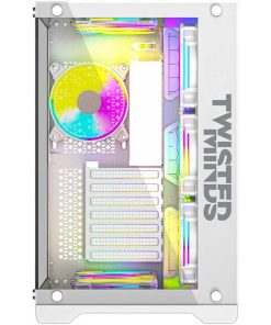 Twisted Minds Bullet-07 White PC Case with ARGB Fans