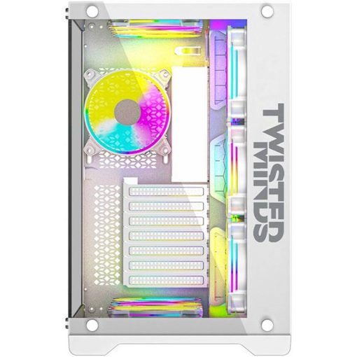 Twisted Minds Bullet-07 White PC Case with ARGB Fans