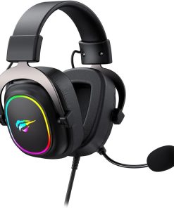 Alternative view of Havit H2002P Gaming Headset – 7.1 Virtual Surround, 53MM High Magnetic Drivers, Cool RGB, Pluggable Mic, Black