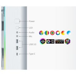 MONTECH KING 95 PRO White PC Gaming Case with Tempered Glass