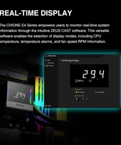GAMDIAS CHIONE E4 ARGB PWM CPU Cooler for Intel and AMD