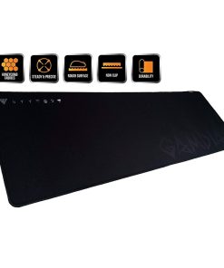 Alternative view of GAMDIAS NYX P1 Extended Speed Soft Gaming Mouse Mat – Non-Slip Fabrics, Stitched Edges, 35.1"x11.7"x0.12", Black (Model NYX P1)