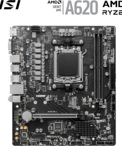 MSI PRO A620M-E AM5 motherboard with HDMI and VGA display support