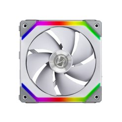 Alternative view of Lian-Li UF-SL120-3W UNI SL120 – Triple White Addressable RGB PWM 120mm Fans, 1900RPM, Includes Controller, White