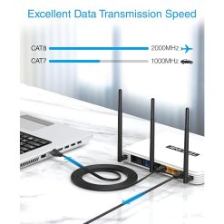 Alternative view of CAT 8 Premium Ethernet Cable – 2 Meters