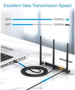 Alternative view of CAT 8 Premium Ethernet Cable – 2 Meters