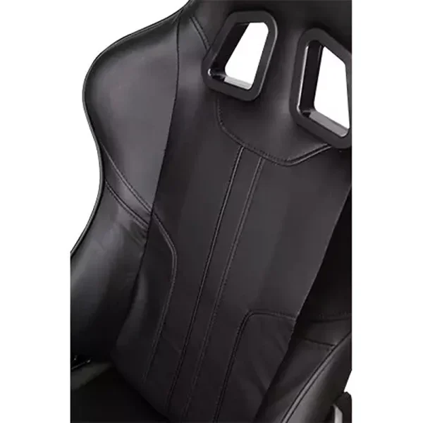 Xigmatek Chicane Gaming Chair – Matte Black, 2D Armrests, Butterfly Mechanism, Class 4 Gas Lift, 65mm Casters, Headrest & Lumbar Pillow (Model EN42432) - Image 2