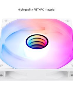 Alternative view of Thermalright TL-C12W-S V3 120mm ARGB CPU Cooling Fan, 1500RPM Speed, Whisper-Quiet 4pin PWM, White Case Fan with S-FDB Bearing and ARGB Mirror Light Effect (Single Fan)