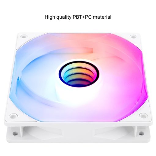 Thermalright TL-C12W-S V3 120mm ARGB CPU Cooling Fan, 1500RPM Speed, Whisper-Quiet 4pin PWM, White Case Fan with S-FDB Bearing and ARGB Mirror Light Effect (Single Fan) - Image 2