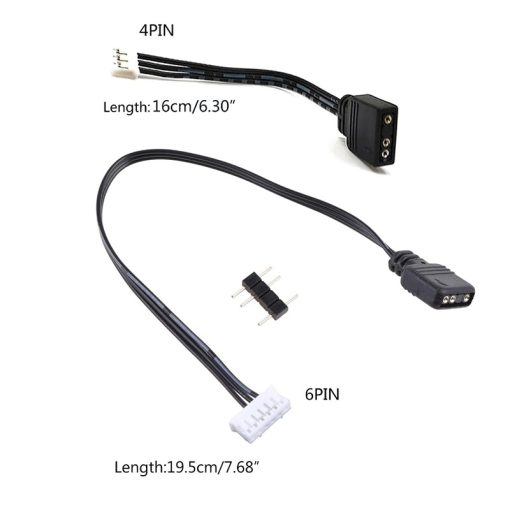 Fan Adapter Cable – 6Pin to 5V ARGB 3Pin Converter Cord - Image 2