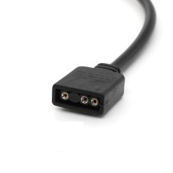 Alternative view of 5V 3Pin ARGB Extension Cable – Motherboard Port to SM3P 1-to-1 Male ARGB Connector Adapter
