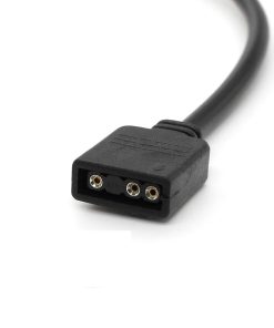 Alternative view of 5V 3Pin ARGB Extension Cable – Motherboard Port to SM3P 1-to-1 Male ARGB Connector Adapter