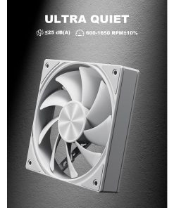 Alternative view of High-Performance Non-RGB PC Cooling Fans – White, Quiet and Efficient Cooling Solution for Enhanced Airflow in Computer Cases