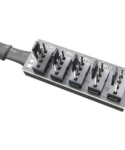 Alternative view of PWM Fan Hub – PC CPU Cooling, 4 Pin/3 Pin Power Fan Extension Cable Hub Splitter Adapter, Sleeved Case for 12V Desktop Computer Cooler Fans, 1-to-5 Way (15.7 Inch)