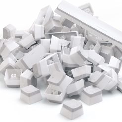 Alternative view of Glorious Aura V2 PBT Pudding Keycaps for Mechanical Keyboards – 145-Key Layout, ANSI (US), ISO Compatible, RGB Compatible, Supports Full Size, TKL, 75%, 60% Layout, White | GLO-KC-AURA2-W