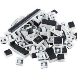 Alternative view of Glorious Aura V2 PBT Pudding Keycaps for Mechanical Keyboards – 145-Key Layout, ANSI (US), ISO Compatible, RGB Compatible, Supports Full Size, TKL, 75%, 60% Layout, Black | GLO-KC-AURA2-B