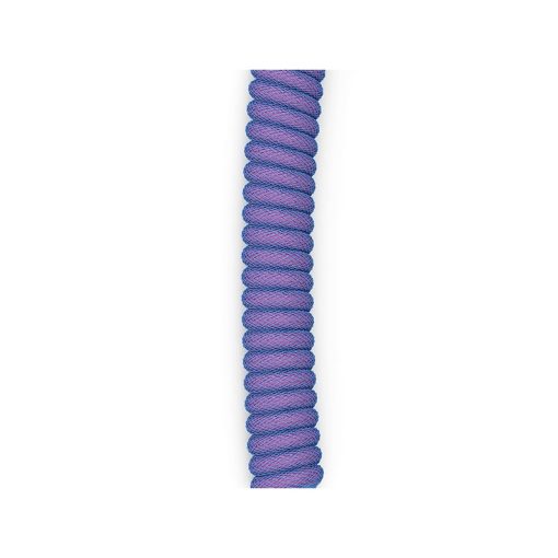Glorious Coiled USB Type-C Keyboard Cable – Artisan Braided, Tight Springy Coils, 5-Pin Aviator Detachable Connector, Plastic Molded USB Housing, 90° Cable Orientation, 1.3M, Nebula | GLO-CBL-COIL-NEBULA - Image 2