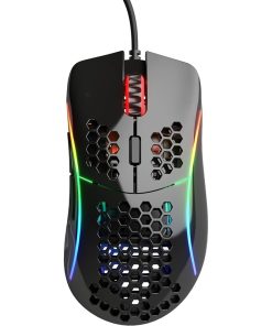 Ergonomic lightweight Glorious Model D Glossy Black Gaming Mouse in Bahrain for long sessions