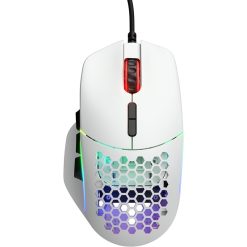 Glorious Model I Wired Gaming Mouse Matte White flexible cable