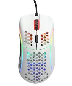 Flexible Ascended Cord of Model D RGB Matte White gaming Mouse