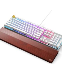 Alternative view of Glorious GMMK White Ice Edition RGB Modular Mechanical Gaming Keyboard – Gateron Brown Switches, White | GLO-GMMK-FS-BRN-W