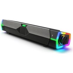 Alternative view of Redragon Darknets GS570 BT Speaker, 2.0 Channel Bluetooth Sound Bar with Dual Speakers, Dynamic RGB Lighting, USB Powered with 3.5mm Cable