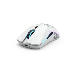 Glorious Model O Wireless Gaming Mouse Matte White with RGB lighting