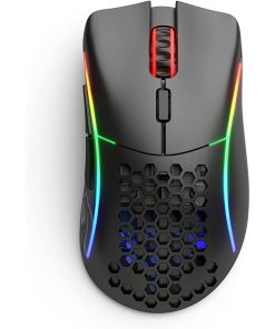 Glorious Model D Minus Wireless RGB Gaming Mouse with RGB lighting effects