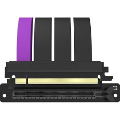 Alternative view of Cooler Master 200mm PCIe 3.0 Riser Cable – EMI Shielded, 30AWG High-Speed Transmission, ABS Casing, Black