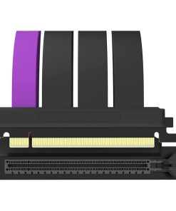 Alternative view of Cooler Master 200mm PCIe 3.0 Riser Cable – EMI Shielded, 30AWG High-Speed Transmission, ABS Casing, Black