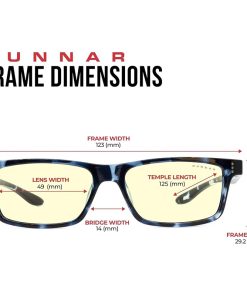Alternative view of Gunnar Cruz Kids Large Tortoise Amber Indoor Digital Eyewear – Navy Blue Tortoise Frame, Amber Natural Lens, 100% UV Protection, Durable Nylon Construction | CRU-09701
