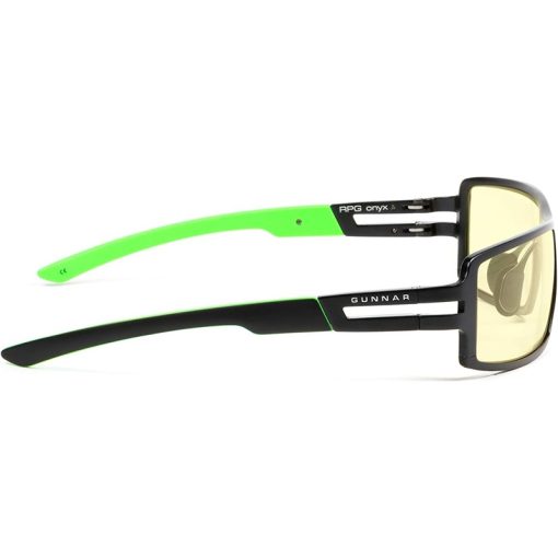 Gunnar Razer RPG Edition Gaming Glasses – Onyx Frame, Amber Lens Tint, Prescription Range -4 to +5, Asian Fit Compatible, Blocks Up to 65% of Blue Light, Reduces Digital Eye Strain, Enhances Gaming Experience | RZR-30001 - Image 2
