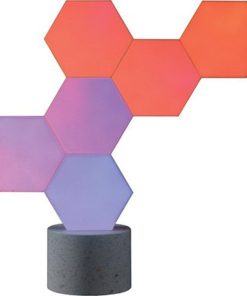 Alternative view of Lifesmart Cololight Pro – 6 Pack Starter Kit with Stone Base, WiFi Color Changing LED Lights, Apple/Siri/Alexa/Google Assistant Compatible, Music Sync, Flexible Design, 16 Million Colors, Energy Saving | LS166A6