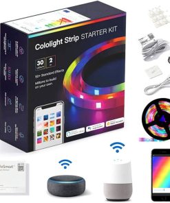 Alternative view of LifeSmart COLOLIGHT Strip Plus – WiFi Smart LED Light Kit, 30 LED Lights, 16 Million Colors, Apple/Siri/Alexa/Google Assistant Compatible, Flexible Design, Energy Efficient | CL-LS167S3