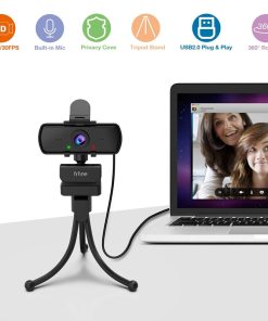 Alternative view of Fifine 2K Webcam 1440P – Computer Web Camera with Privacy Cover & Tripod, Plug & Play 4MP HD USB PC Webcam, Built-in Dual Mic for Streaming, Recording, Video Calling, High-Resolution Clarity