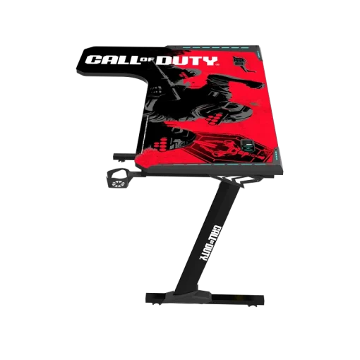 Gaming Desk with RGB Lighting and Gamepad Holder