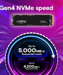 Crucial P3 Plus 500GB SSD with PCIe Gen4 speed for gaming