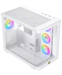 Xigmatek Pano Arctic White Gaming Case with Tempered Glass