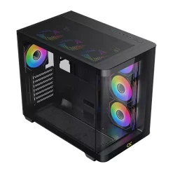Xigmatek Pano Black PC Case with Tempered Glass