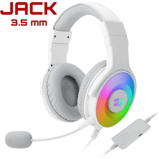 Redragon S129W 3 in 1 Gaming Keyboard, Mouse, and Headset Combo – White - Image 2