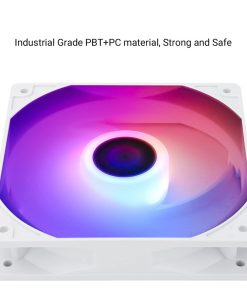 Alternative view of Thermalright TL-C12CW-S - 120mm White ARGB Case Cooler Fan, 4-Pin PWM Silent Computer Fan with S-FDB Bearing, Up to 1550RPM Cooling Fan - White