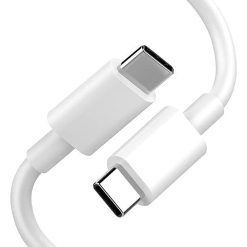 Data Cable - Type C to Type C, White, 1 Meter