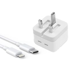 Alternative view of iPhone Charging Adapter - 50W Double Type-C Output, Adapter Only