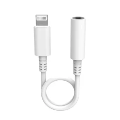 Alternative view of iPhone Lightning to AUX Female Adapter – Small Connector